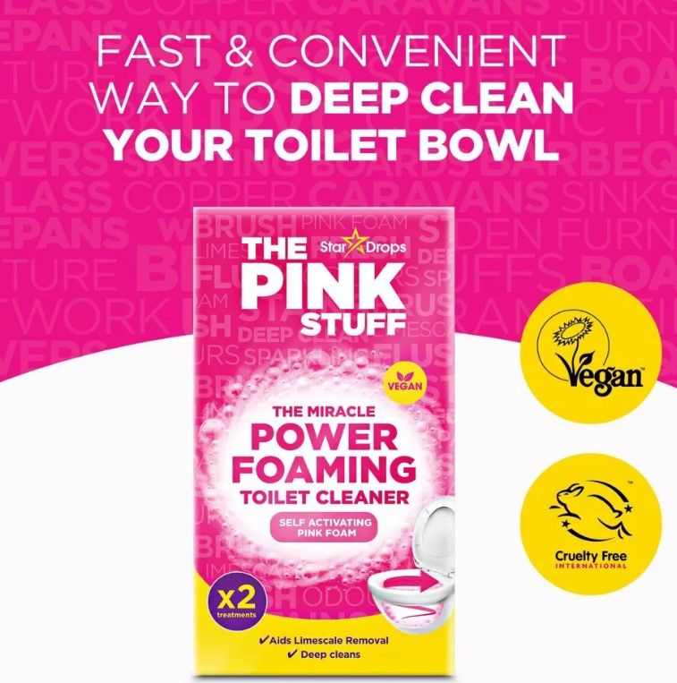The Pink Stuff The Miracle Power Foaming Toilet Cleaner Powder