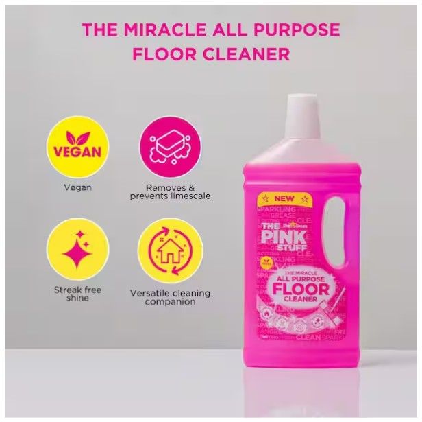 THE PINK STUFF Miracle All Purpose Floor Cleaner, 33.8 oz