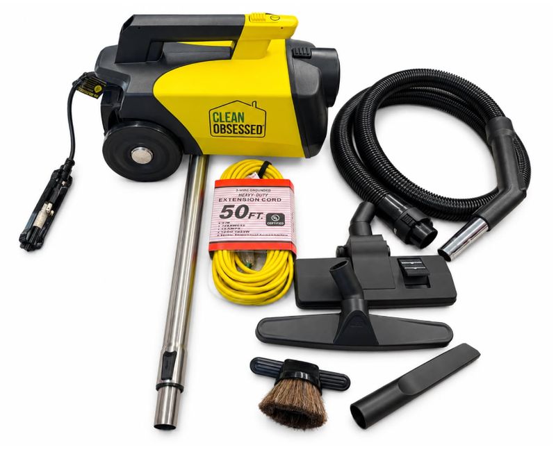 Clean Obsessed Commercial HEPA Canister Vacuum CO711c- - NON REFUNDABLE - -