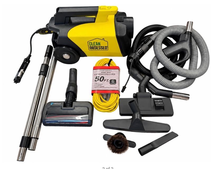 Clean Obsessed Commercial HEPA Canister Vacuum + Prolux ELECTRIC POWER NOZZLE FOR CARPETS - - - NON REFUNDABLE - - -
