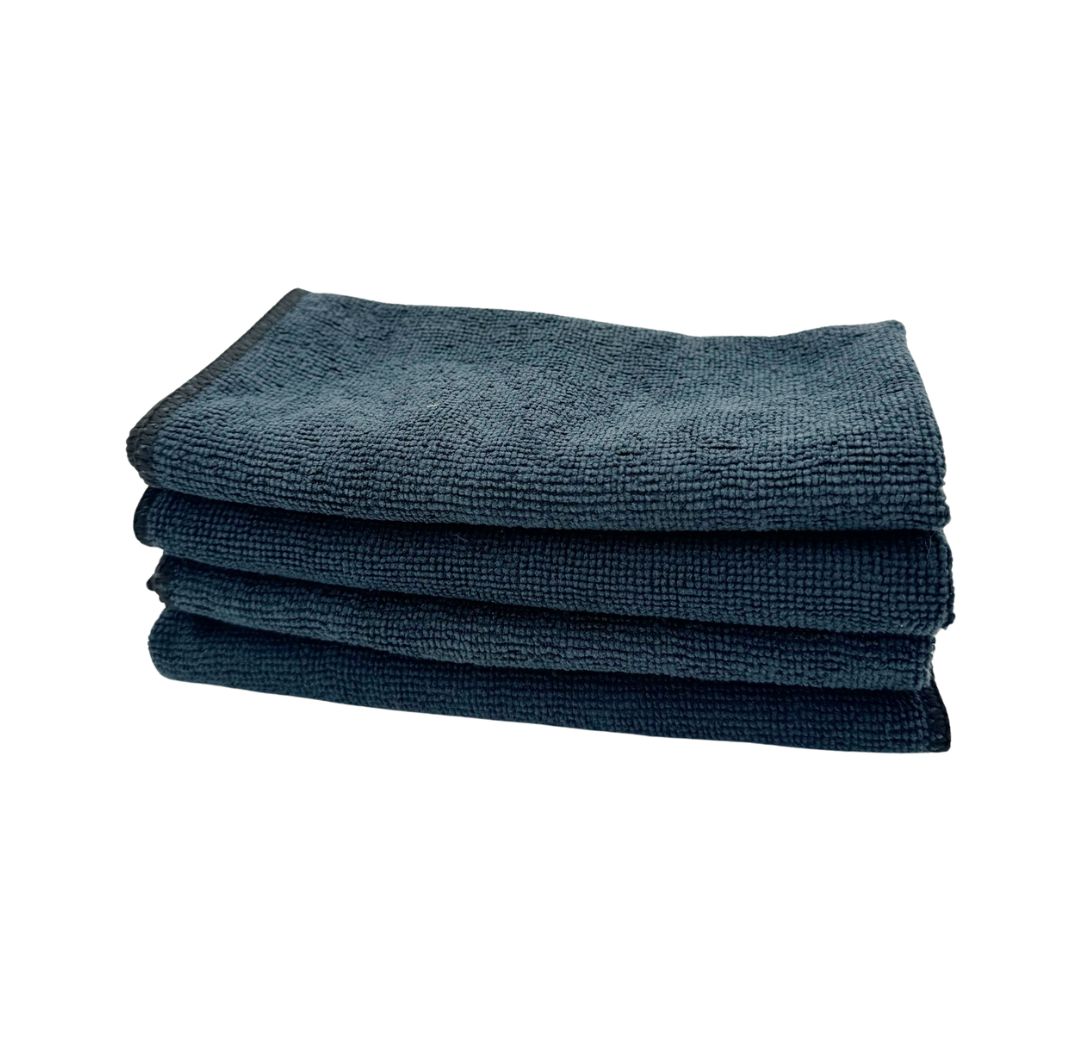 Microfiber Cloth - Black-pack W/12