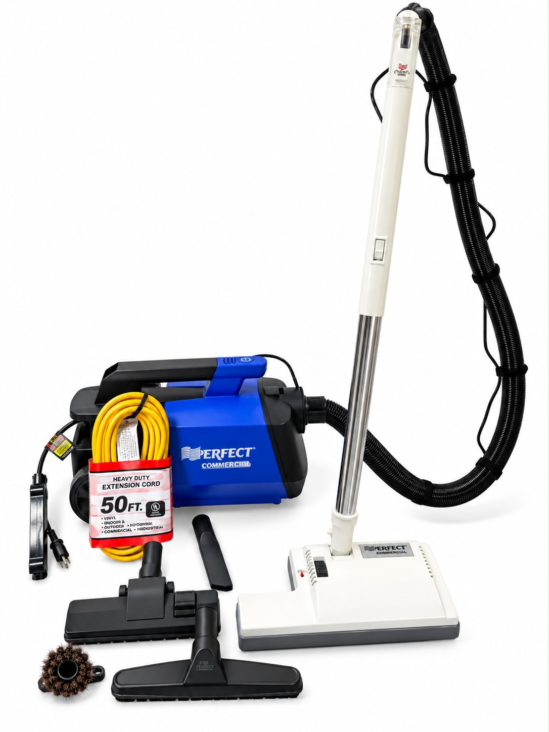 Perfect C105c Perfect Vacuum/Commercial Cleaning + ELECTRIC POWER NOZZLE (White)FOR CARPETS      - - - NON REFUNDABLE - - -
