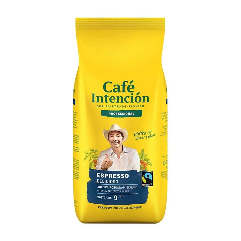 Darboven - Café Intención Espresso Delicioso Fairtrade - 6 x 1 kg Darboven - Café Intención Espresso Delicioso Fairtrade - 6 x 1 kg