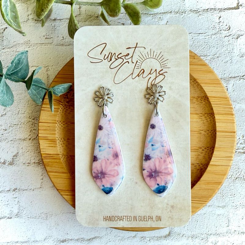 Spring Floral Teardrops