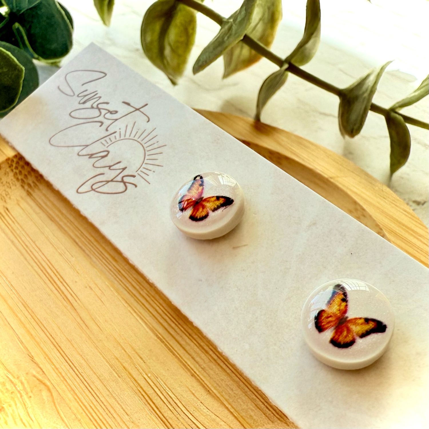 Monarch Butterfly Studs