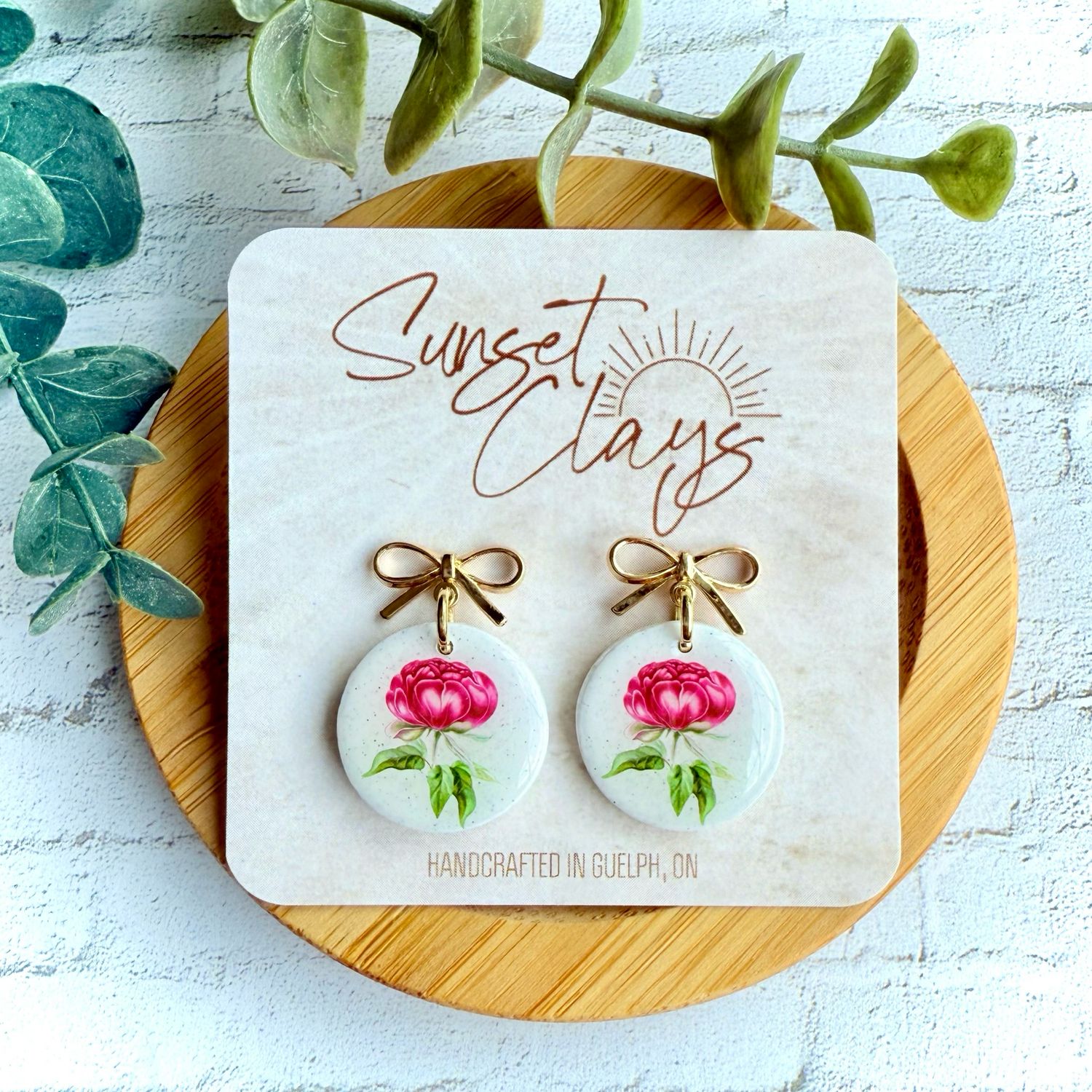 Pretty Peonies W Bow