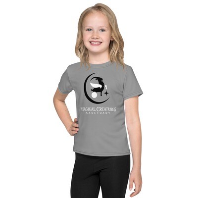 Magical Creatures Sanctuary Kids crew neck t-shirt (Grey)