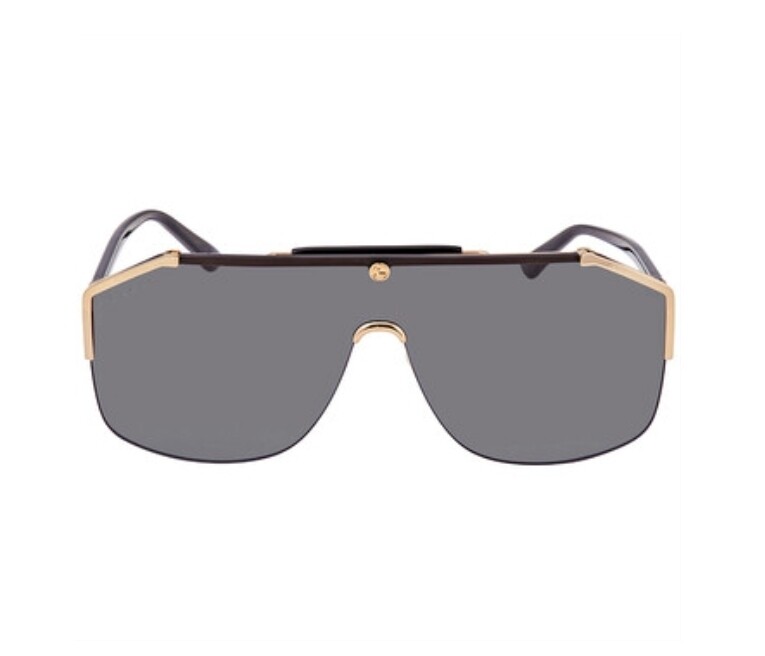 GUCCI Grey Shield Unisex Sunglasses