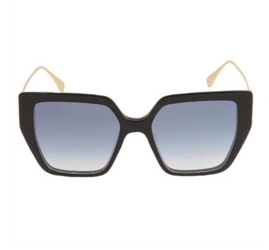 FENDI Grey Gradient Butterfly Ladies Sunglasses