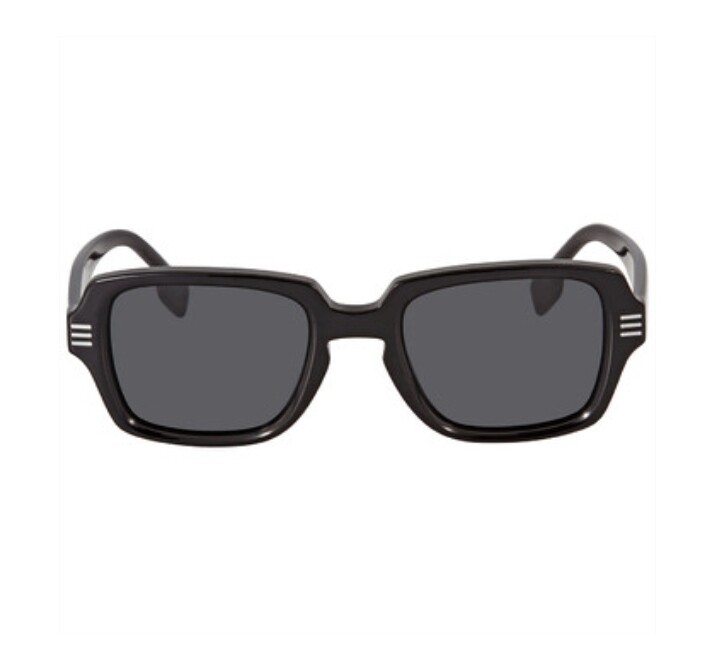 BURBERRY Eldon Dark Grey Rectangular Men's Sunglasses
