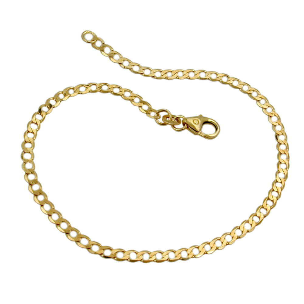 Bracelet 2,6mm Open curb14Kt GOLD 19cm