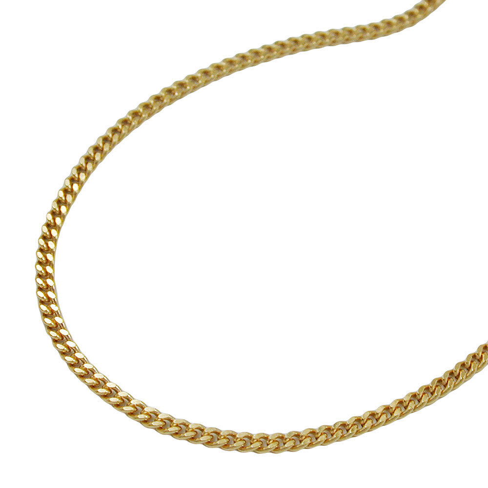 1,3mm Thin Curb chain 9Kt GOLD 50cm
