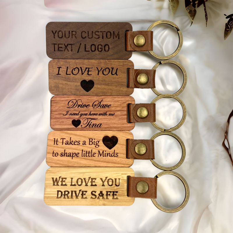 Personalized Wooden Keychains