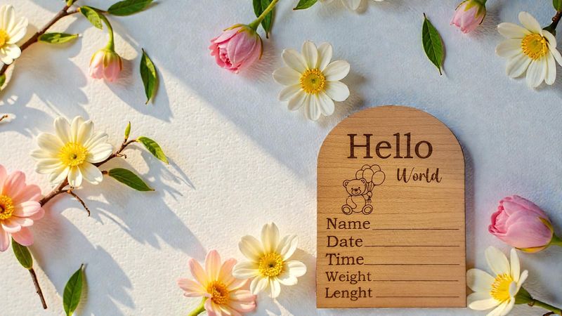 Baby Announcement Plates