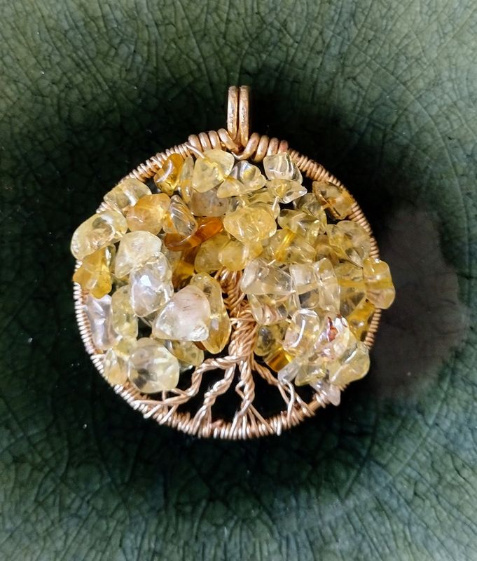 Citrine Tree of Life Pendant
