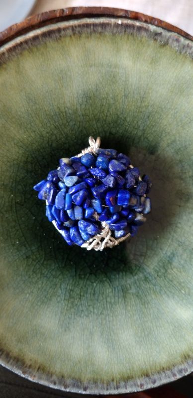 Lapis Lazuli Tree of Life Pendant
