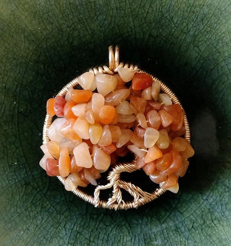 Carnelian Tree of Life Pendant