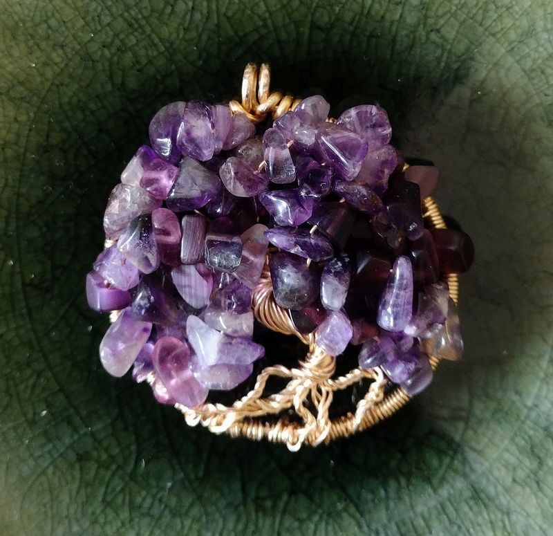 Amethyst Tree of Life Pendant