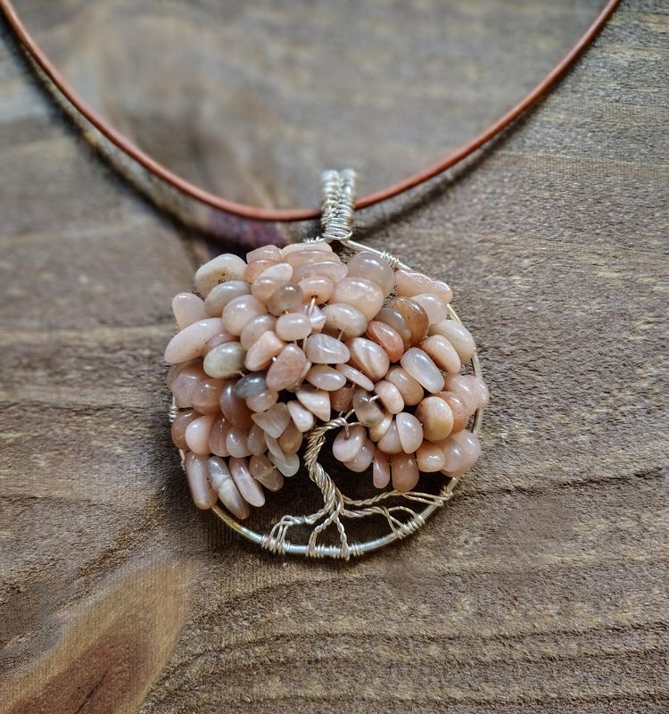Sunstone Tree of Life Pendant
