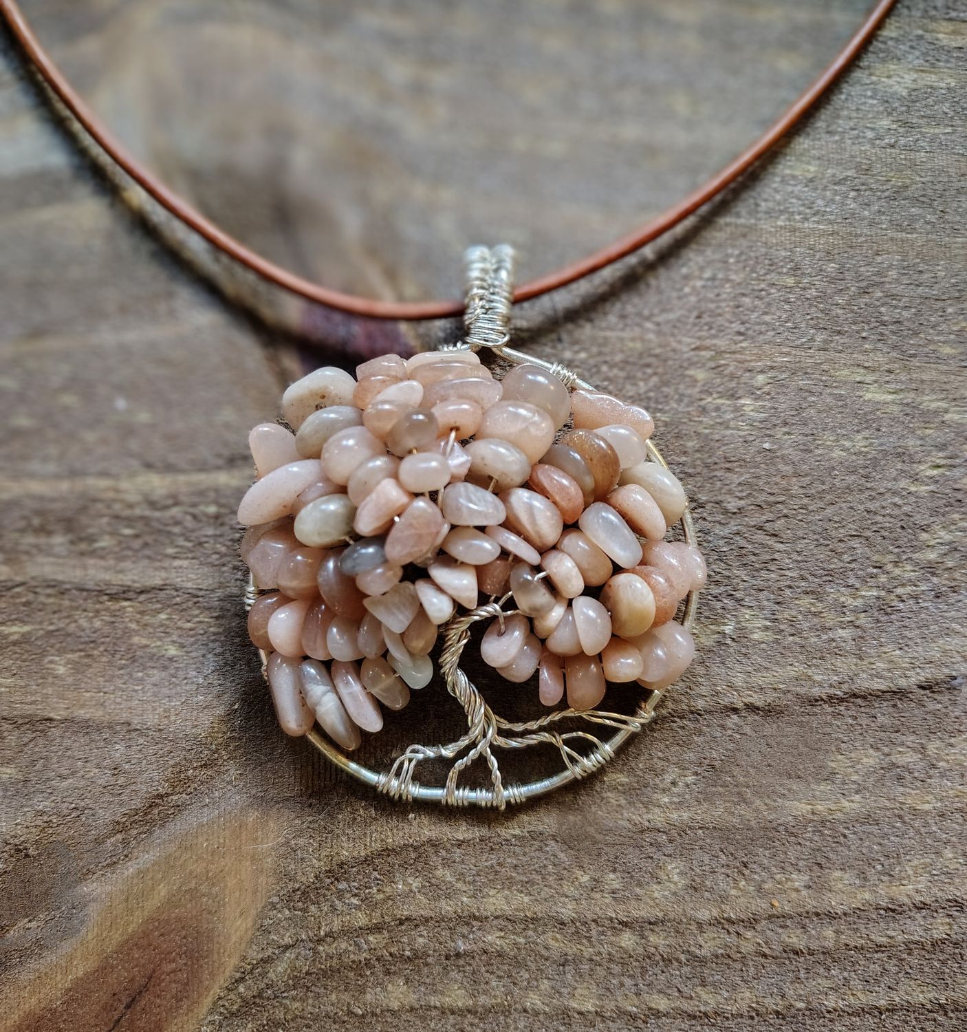 Sunstone Tree of Life Pendant