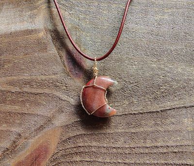 Reiki-Infused Wire-Wrapped Moon Pendants