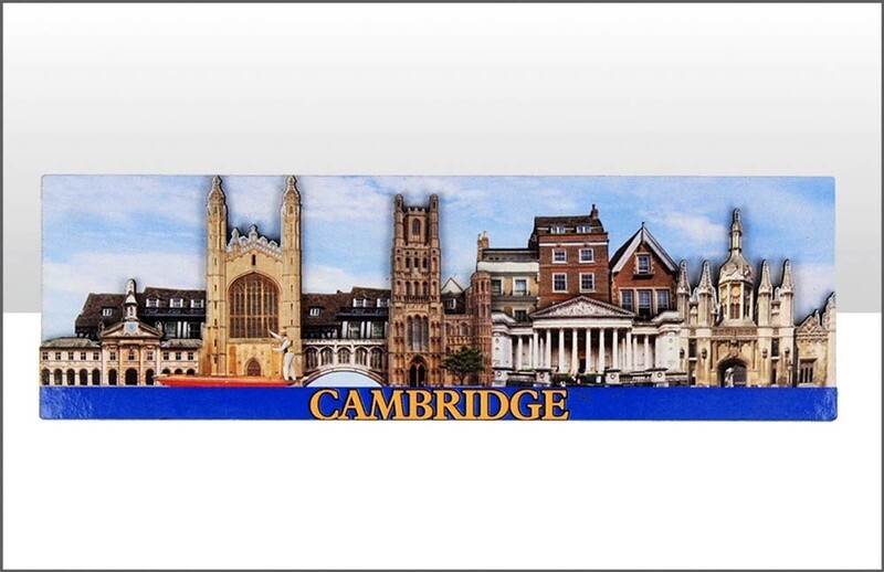 Cambridge Skyline Wood Magnet