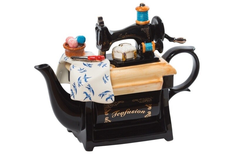 Sewing Machine Large Teapot