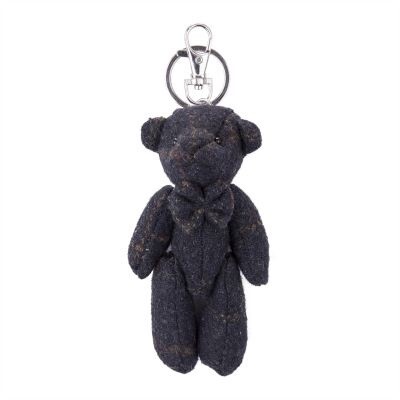 Heritage Tweed Bag charm Keyring- Blue Box Tweed