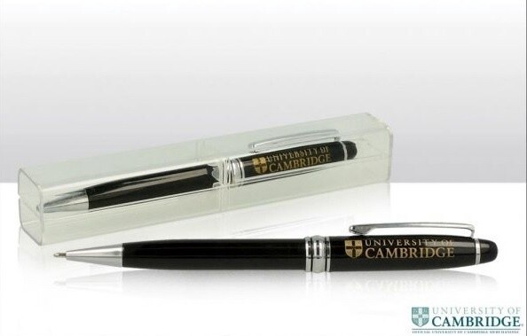 CU Ballpoint Pen in Clear Case - Black