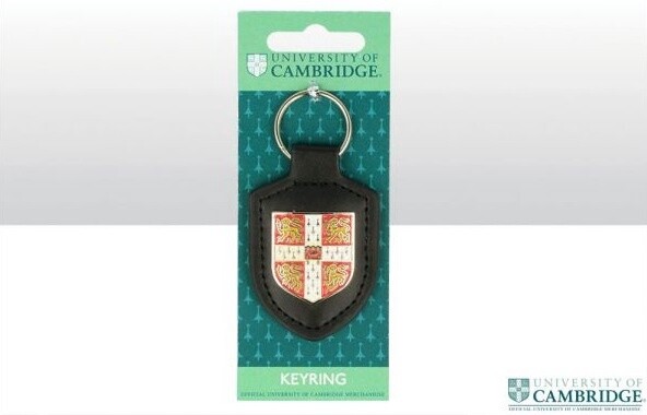 CU Leather Fob Shield Keyring
