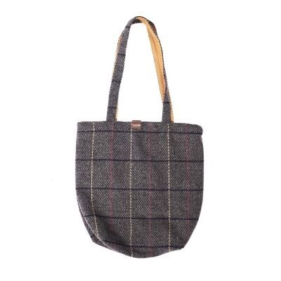 Tweed Shopper- Slate