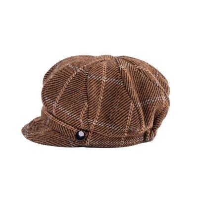 Lds Newsboy Twill Box Check - Ochre