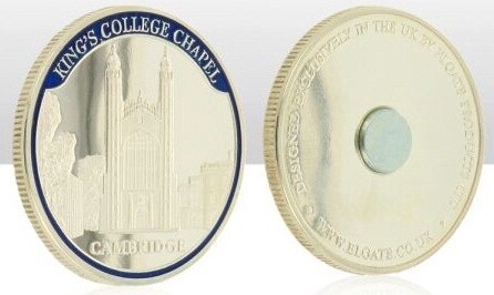 Cambridge Kings Silver Coin Magnet