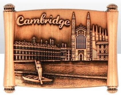 Cambridge Scroll Montage Metal Magnet