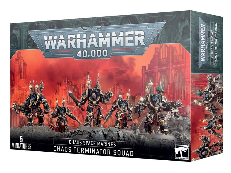 Chaos Space Marines: Terminator Squad (5 Miniatures)