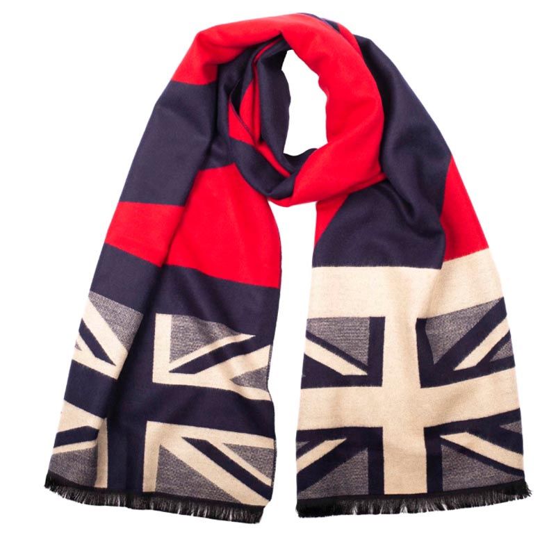 Union Jack Scarf-Navy