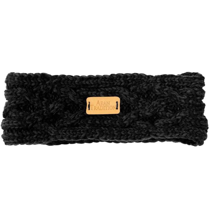 Aran Headband - Black