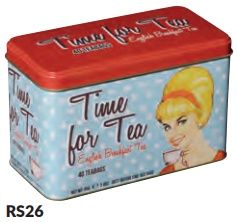 Time For Tea Classic Tea Tin