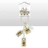 Sketchy Cambridge Charm Keyring New