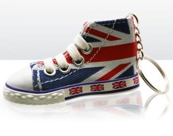 Union Jack Boot Keyring