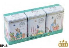 Beatrix Potter Triple Tea Tin Gift Pack - Classic