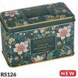 Embroidery Collection Classic Tea Tin Victorian Garden
