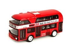 City Bus Pull Back Action Toy