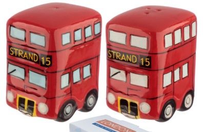London Icons Red Routemaster Bus Ceramic Salt &amp; Pepper Set