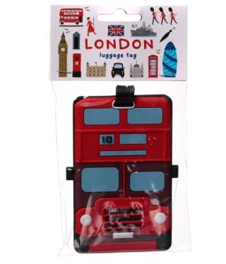 London Icons Red Routemaster Bus PVC Luggage Tag