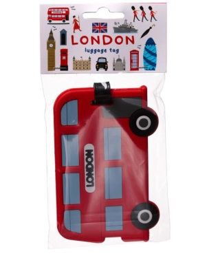 London Souvenir Red Routemaster Bus PVC Luggage Tag
