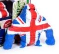 Stretchy Union Jack Gorilla Toy 9.5cm