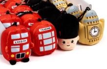 Squidglys London Souvenir Plush Mini Keyring