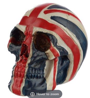 Union Jack Skull Head Decoration