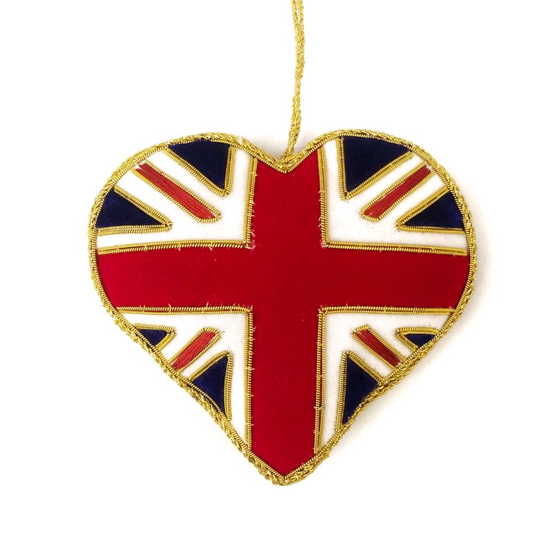 Union Jack Heart Decoration